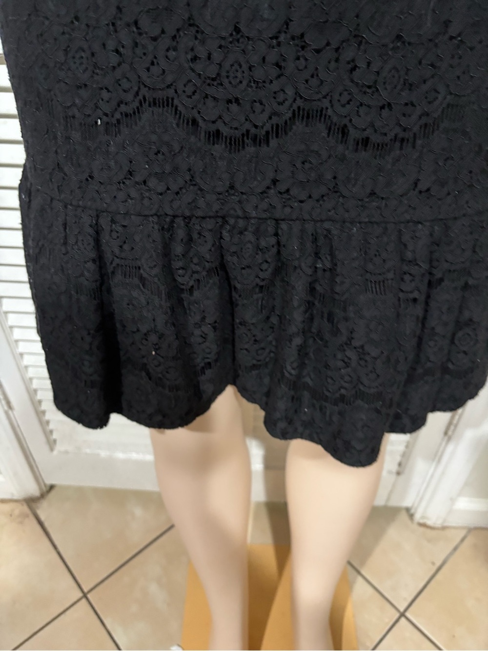 White House Black Market Black Strapless Lace Dress - Picture 6 of 6
